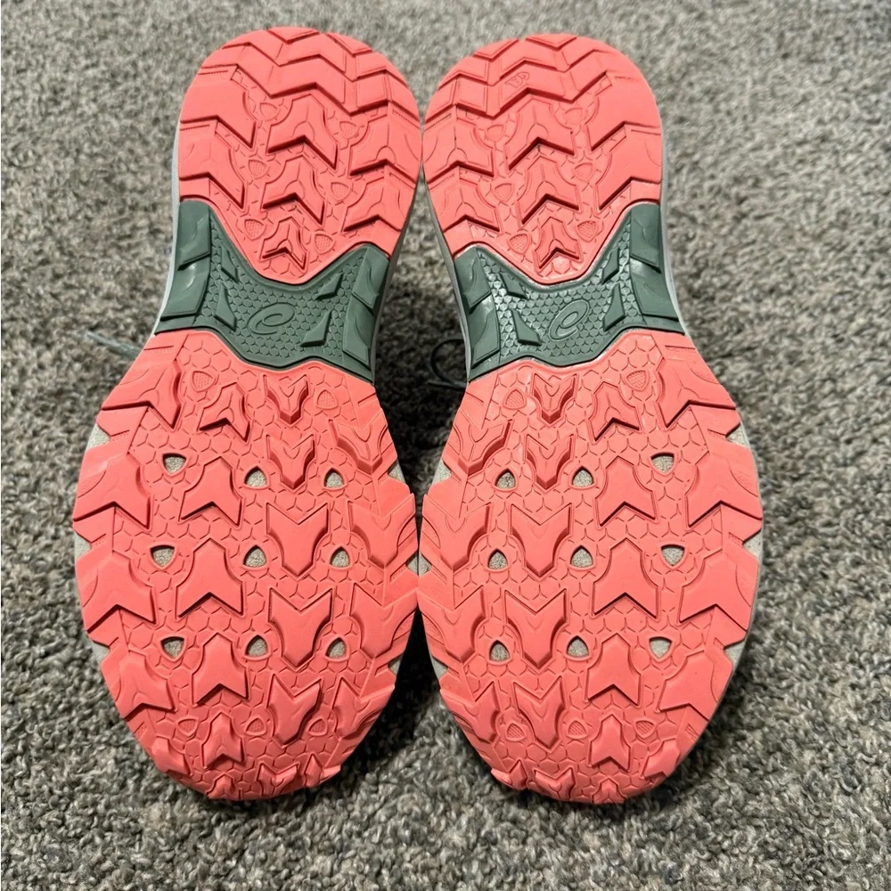 Asics gel-venture 9 Women's Trail Running Shoes - Olive Green with  Coral - Picture 7 of 8